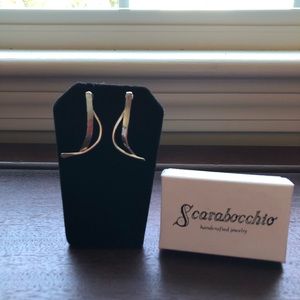 Handwrought Silver Earrings by Scarabocchio